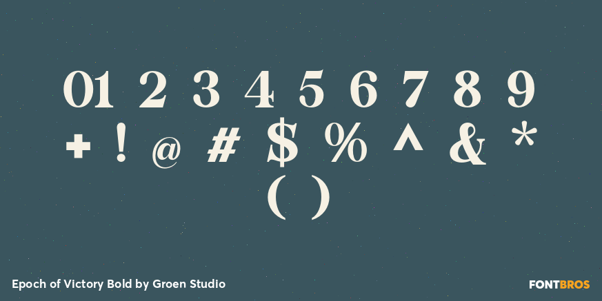 Epoch of Victory Bold Font Poster #4