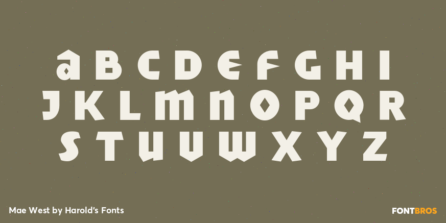 Mae West Font Poster #2