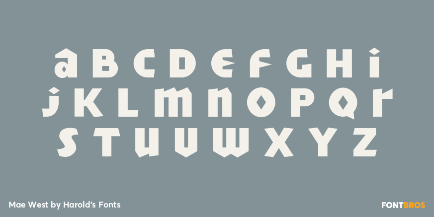 Mae West Font Poster #3