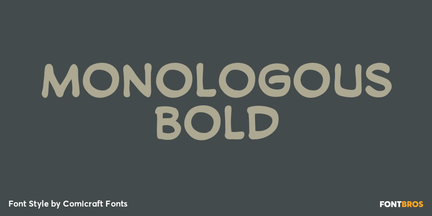 Monologous Bold Font Poster #1