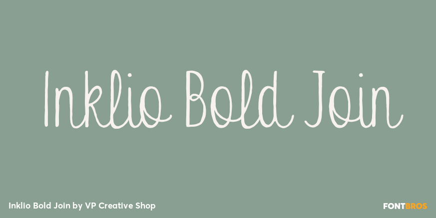 Inklio Bold Join Font Poster #1