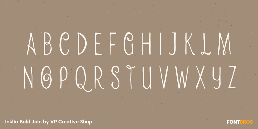 Inklio Bold Join Font Poster #2