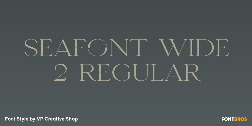 Seafont Wide 2 Regular Poster