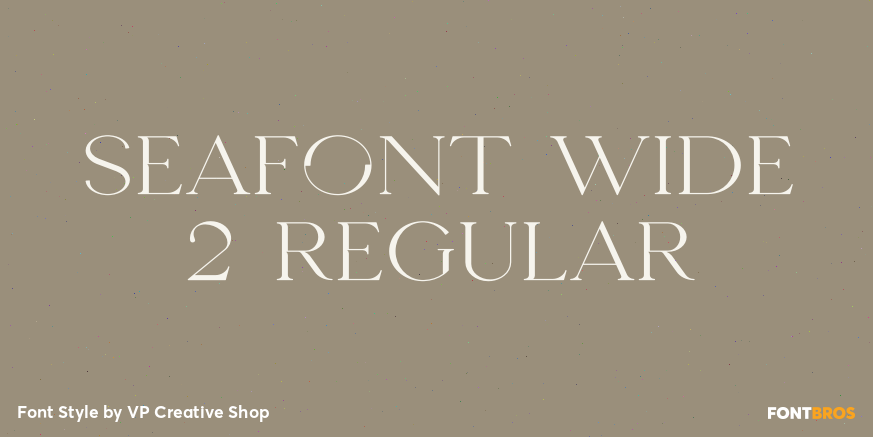 Seafont Wide 2 Regular Poster