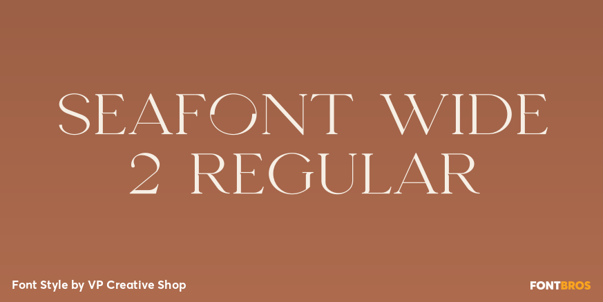 Seafont Wide 2 Regular Poster