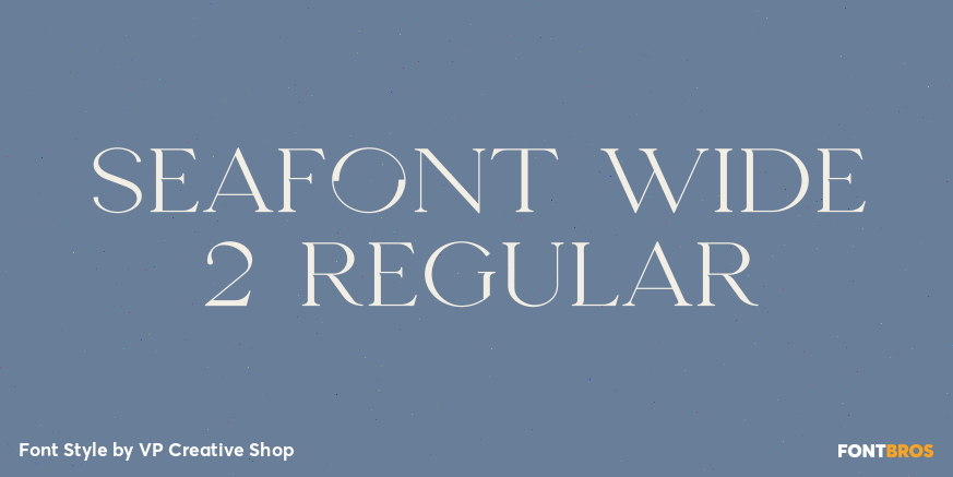 Seafont Wide 2 Regular Poster