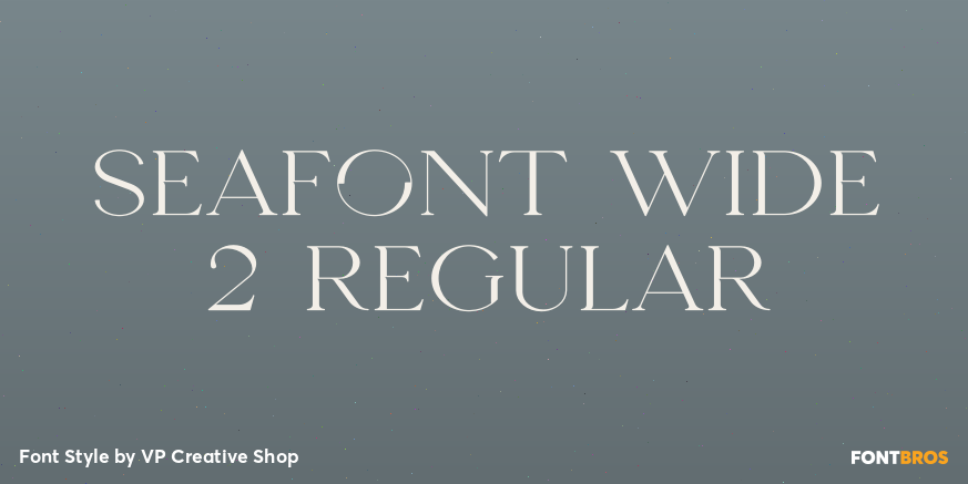 Seafont Wide 2 Regular Poster