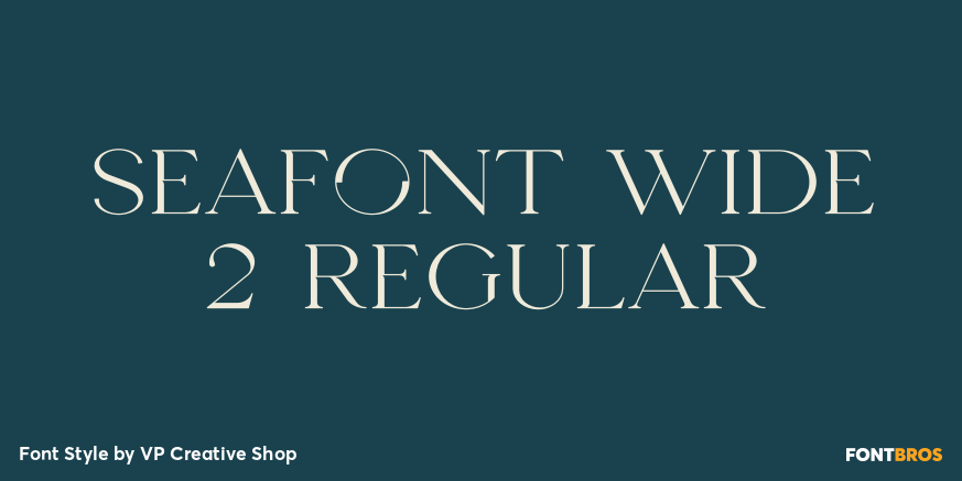 Seafont Wide 2 Regular Poster