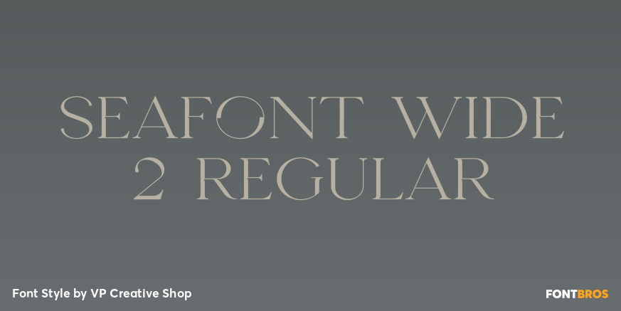 Seafont Wide 2 Regular Poster