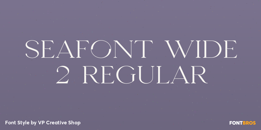 Seafont Wide 2 Regular Poster