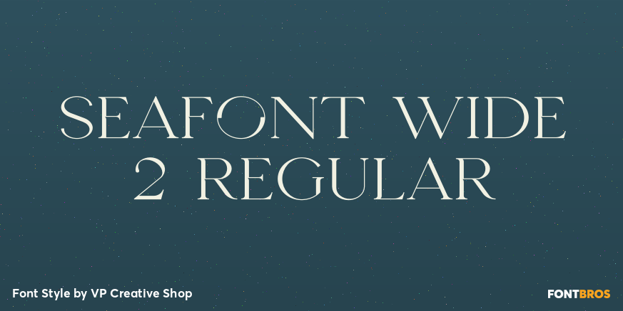Seafont Wide 2 Regular Poster
