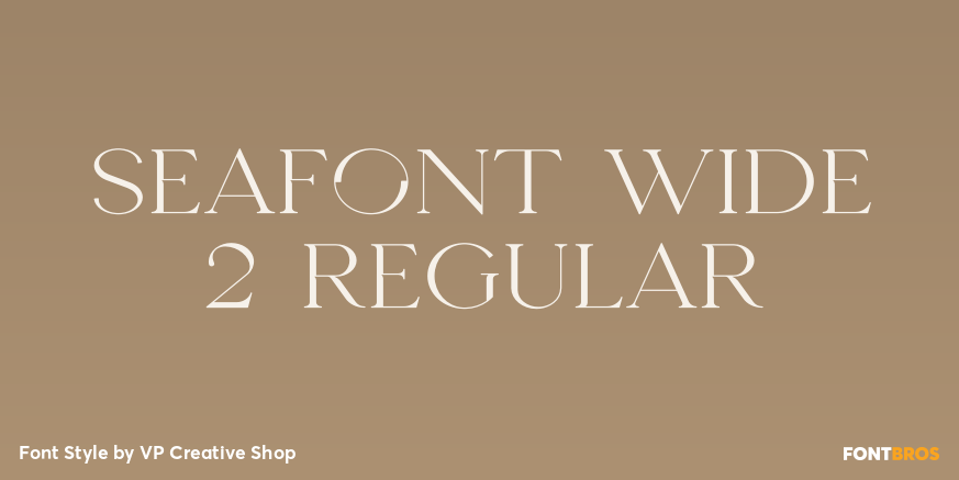 Seafont Wide 2 Regular Poster