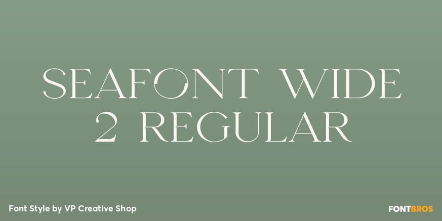 Seafont Wide 2 Regular Poster