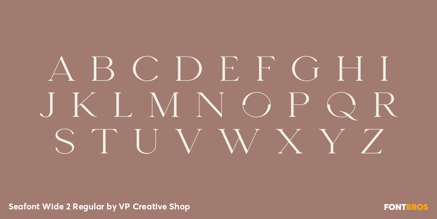 Seafont Wide 2 Regular Font Poster #2