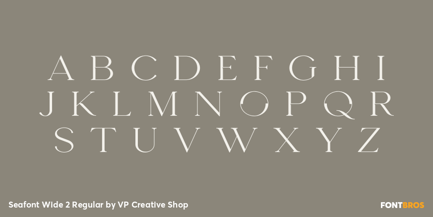 Seafont Wide 2 Regular Font Poster #3