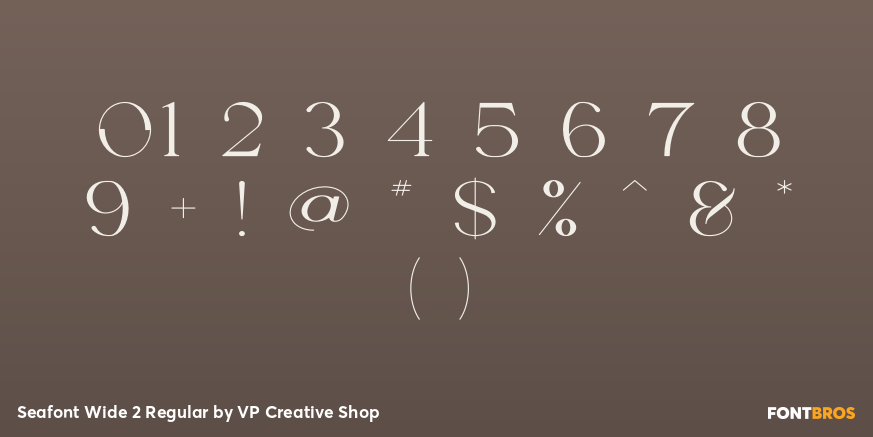 Seafont Wide 2 Regular Font Poster #4