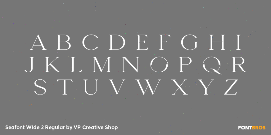 Seafont Wide 2 Regular Font Poster #1