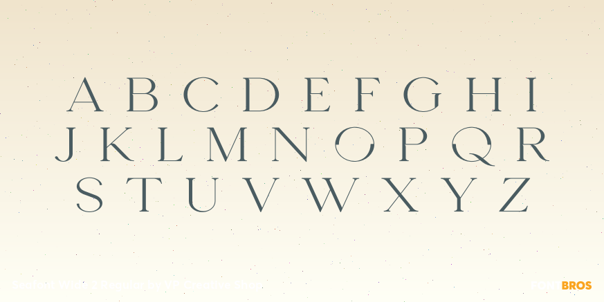 Seafont Wide 2 Regular Font Poster #1