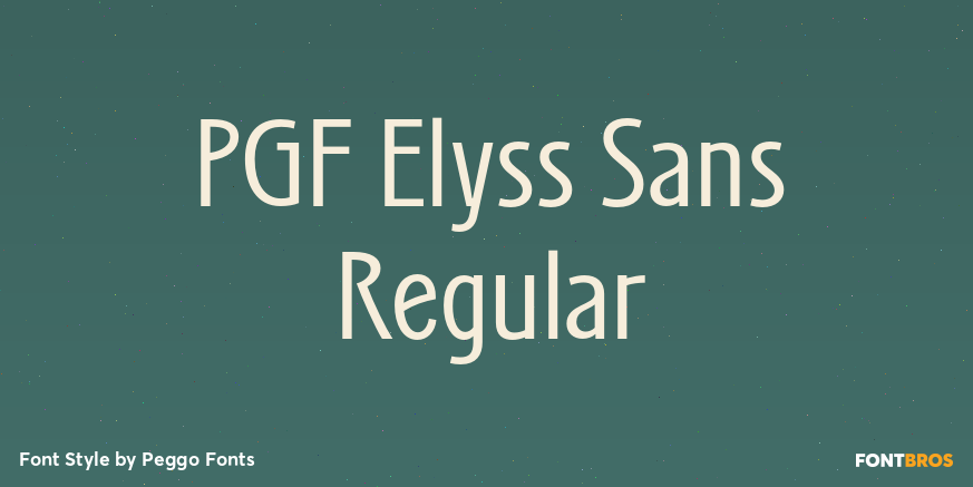 PGF Elyss Sans Regular Poster
