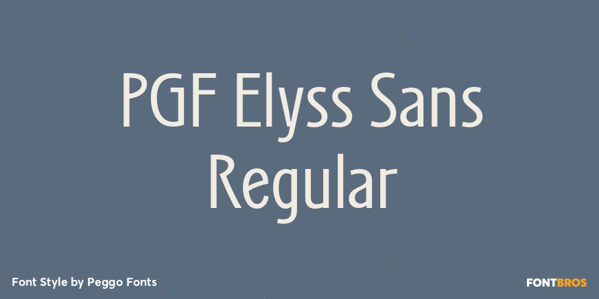 PGF Elyss Sans Regular Poster