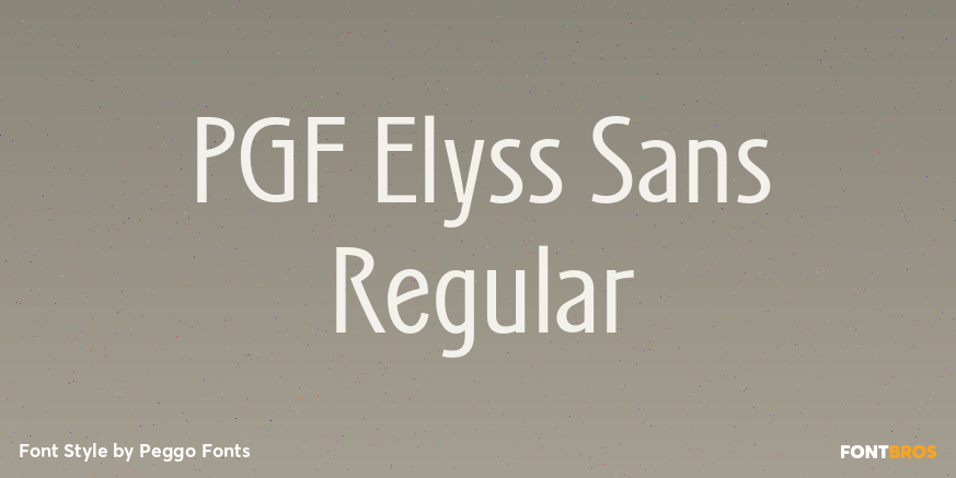 PGF Elyss Sans Regular Poster