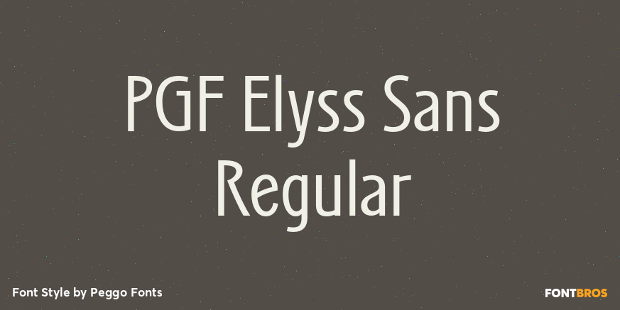 PGF Elyss Sans Regular Poster