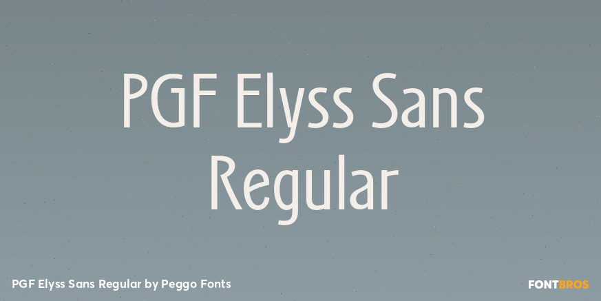 PGF Elyss Sans Regular Poster