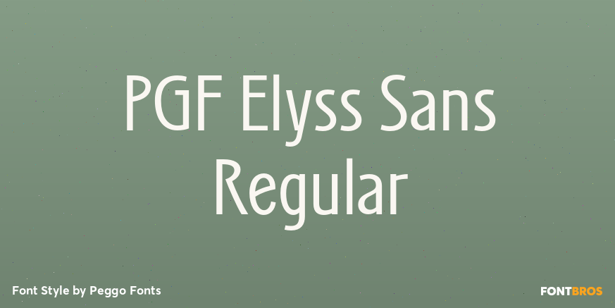 PGF Elyss Sans Regular Poster