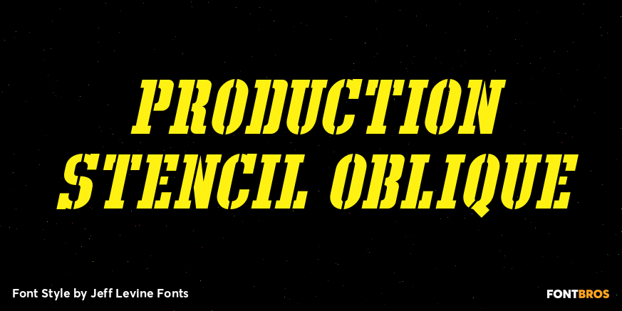 Production Stencil Oblique Poster