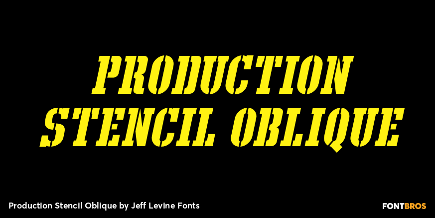 Production Stencil Oblique Poster
