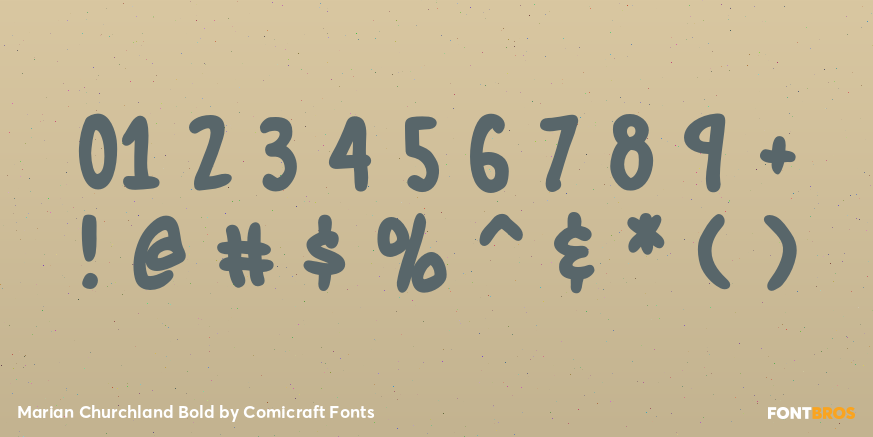 Marian Churchland Bold Font Poster #1