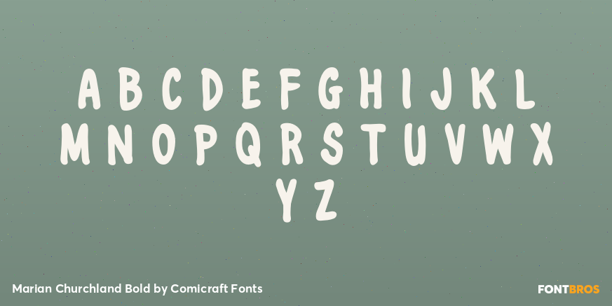 Marian Churchland Bold Font Poster #3