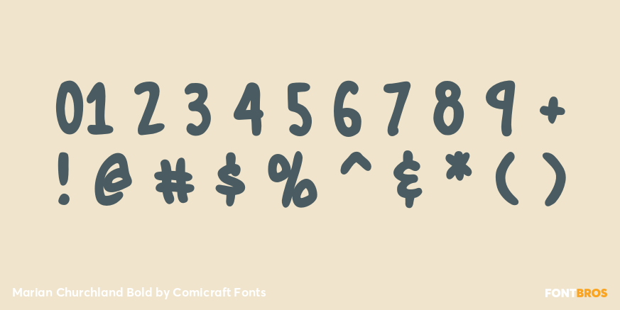 Marian Churchland Bold Font Poster #4