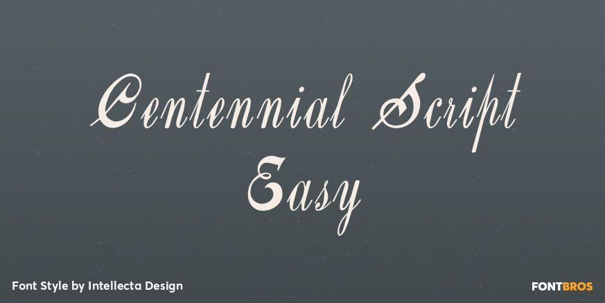 Centennial Script Easy Poster