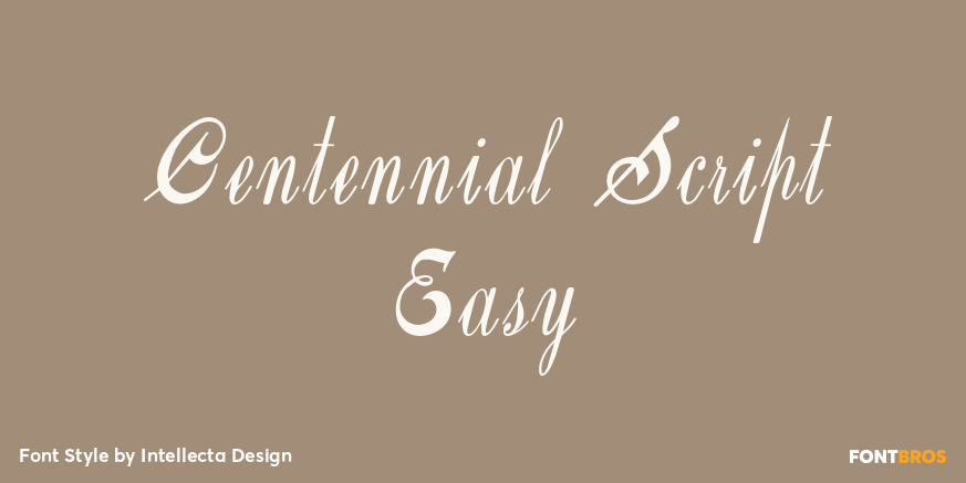 Centennial Script Easy Poster