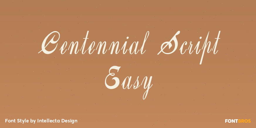 Centennial Script Easy Poster