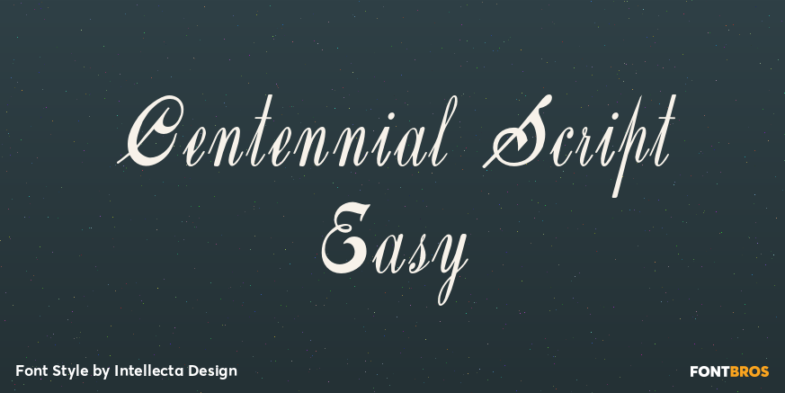 Centennial Script Easy Poster