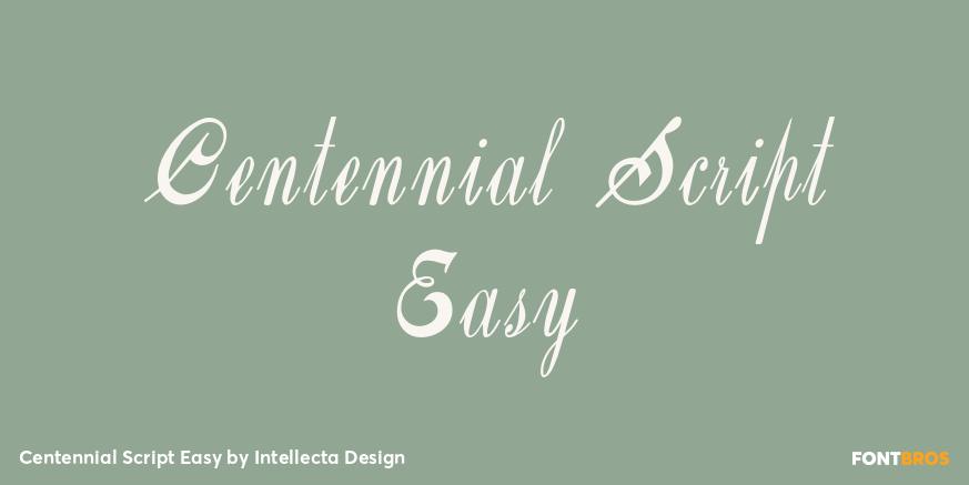 Centennial Script Easy Poster