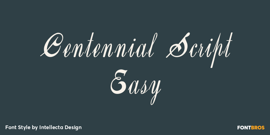 Centennial Script Easy Poster