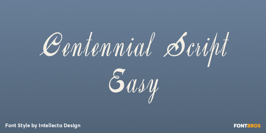 Centennial Script Easy Poster