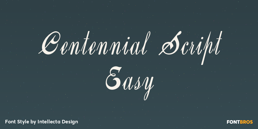 Centennial Script Easy Poster