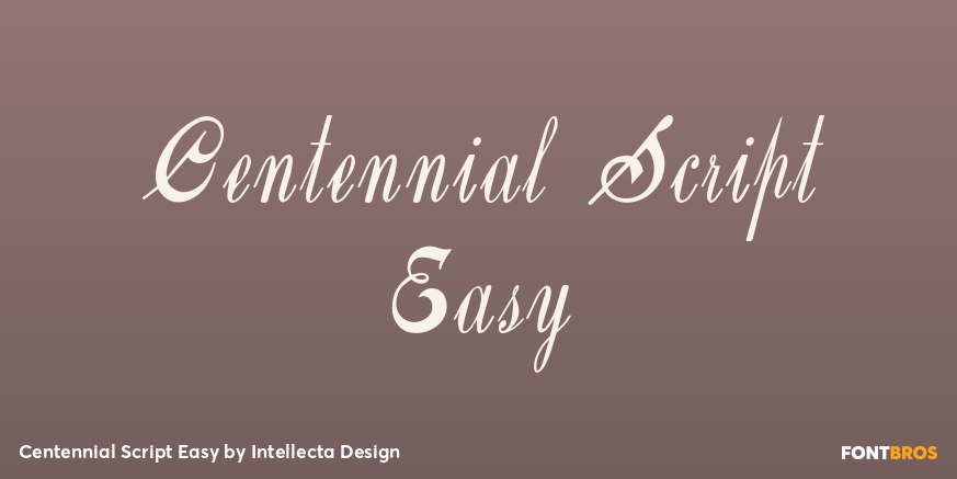 Centennial Script Easy Poster