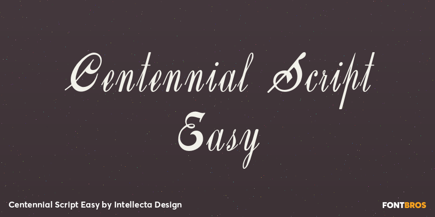 Centennial Script Easy Poster