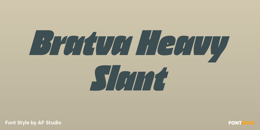 Bratva Heavy Slant Poster