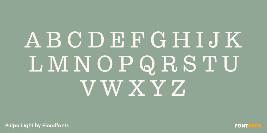 Pulpo Light Font Poster #2