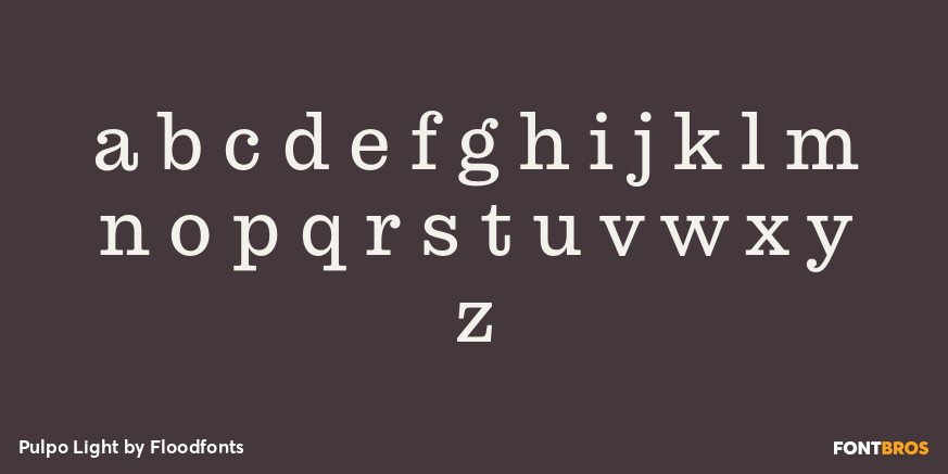 Pulpo Light Font Poster #3