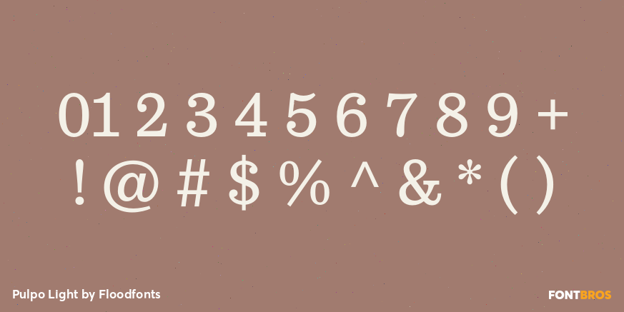 Pulpo Light Font Poster #4