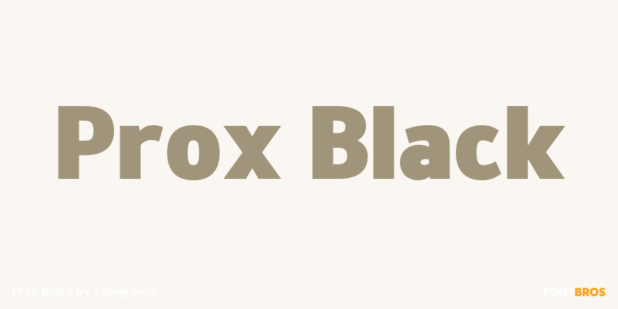 Prox Black Font Poster #1
