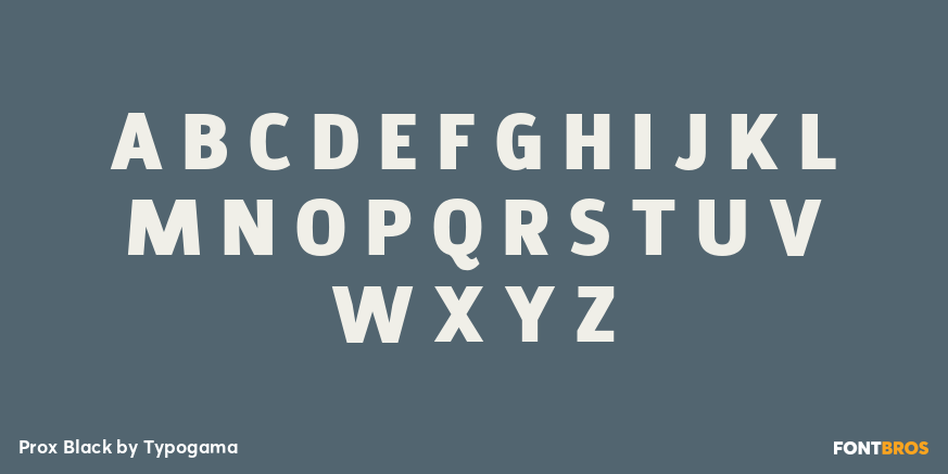 Prox Black Font Poster #2
