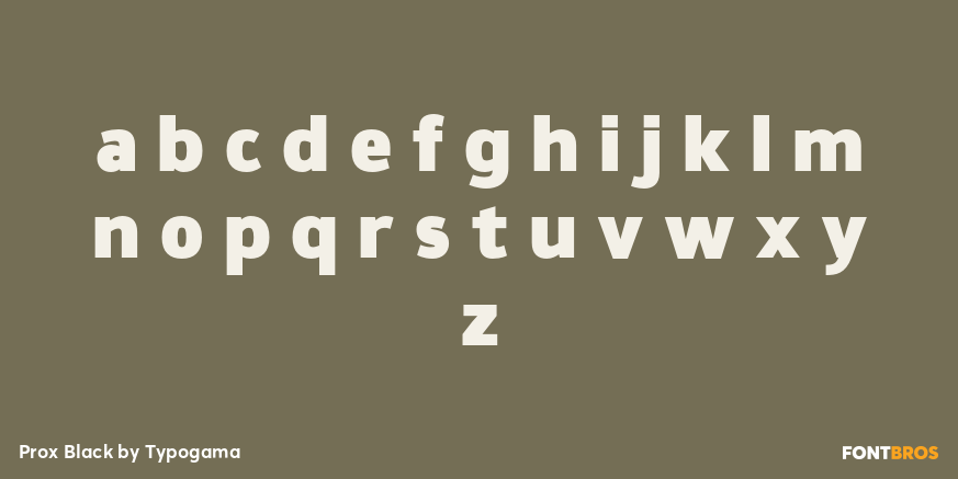Prox Black Font Poster #3